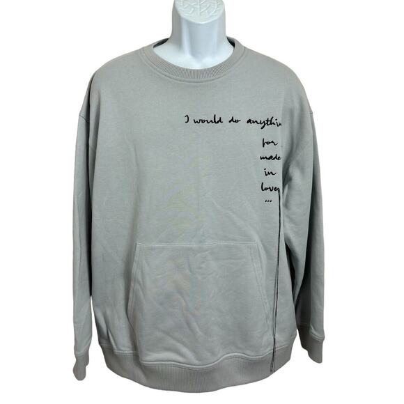 Men's Ports V I Would Do Anything For Love Sweatshirt Sz M Oversized Streetwear - Picture 4 of 11